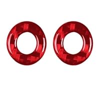 Für Dodge Für Challenger 2008-2014 LHD Autotürriegel-Verriegelungsstiftabdeckung Schalterdekoration Zierleiste Paillettenaufkleber Zubehör(ROT) Für Dodge Für Challenger 2008-2014 LHD Autotürriegel-Verriegelungsstiftabdeckung Schalterdekoration Zierleiste Paillettenaufkleber Zubehör(ROT)