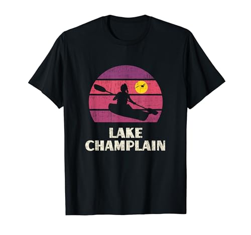 Lake Champlain Kayaking Sunset T-Shirt