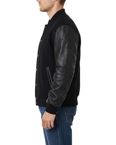 EASTIFIED Hotline Miami Varsity Letterman Brown Wool Letter B Patch Flight Bomber Jacket