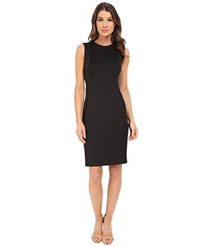 Image of Calvin Klein Womens Sleeveless Midi Dress with High Low Ruffle SkirtDress