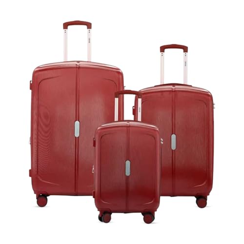 Image of IZOD Mateo 3 Piece Expandable Hardside Luggage Set, Maroon