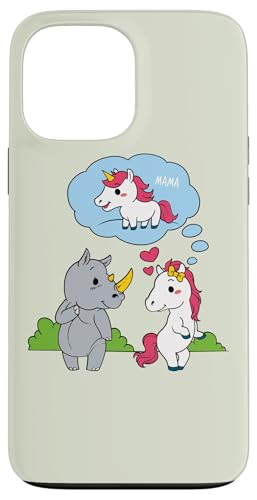 Rhino Horse �x�r�[���j�R�[�� �}�} ���u �W���[�N �M���O �X�}�z�P�[�X iPhone 13 Pro Max �p