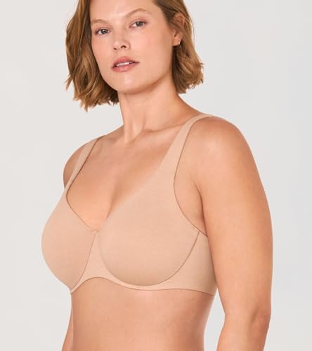 Image of DELIMIRA Minimizer Bras for Women Full Coverage Plus Size Underwire Unlined Supportive Seamless Bra