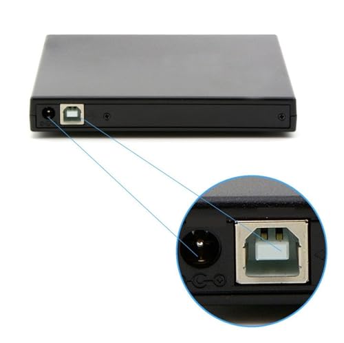 Graveur CD mobile avec mouvement de précision et lecteur DVD externe USB blanc