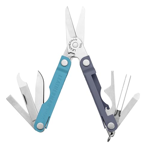 Image of LEATHERMAN, Micra, Keychain Multi-tool with Grooming Tools, Mini Pocketknife for Everyday Carry (EDC), Hobbies & Outdoors, Built in the USA, Lavender Mist