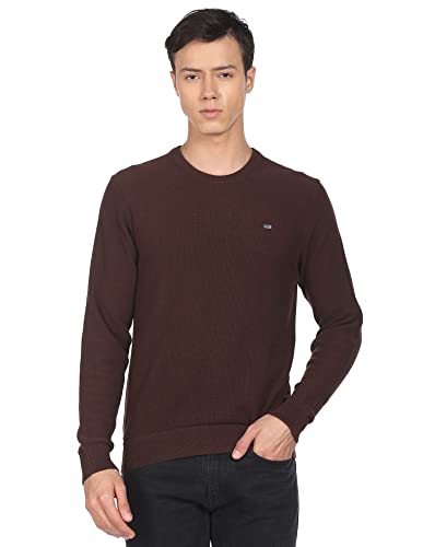 Image of Arrow Men's Cotton Modern Round Neck Sweater