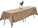 AK TRADING Rectangle Rustic Burlap Tablecloth, 60" x 120", Natural