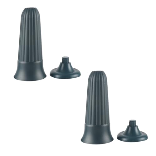 WRITWAA Vaso a Cono per Tomba in Plastica PP Verde Set da 2 Vasi per Composizioni Floreali Commemorative Accessori Multifunzionali per Cimitero e Decorazioni Esterne Resistenti alle