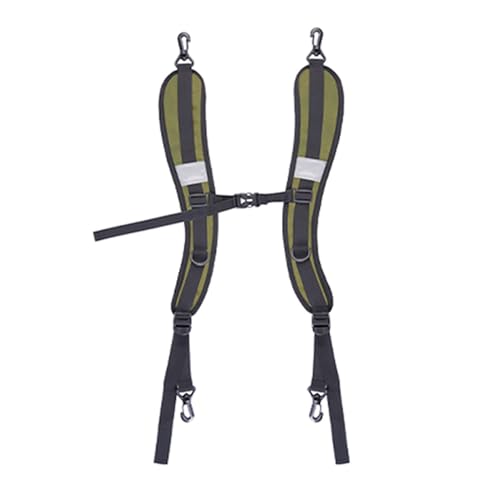 POENVFPO Reemplazo de Correas de Mochila, Correas de Hombro Acolchadas Ajustables con Hebillas Resistentes para Mochila Bolsa Seca Accesorios de Viaje (DE verde)