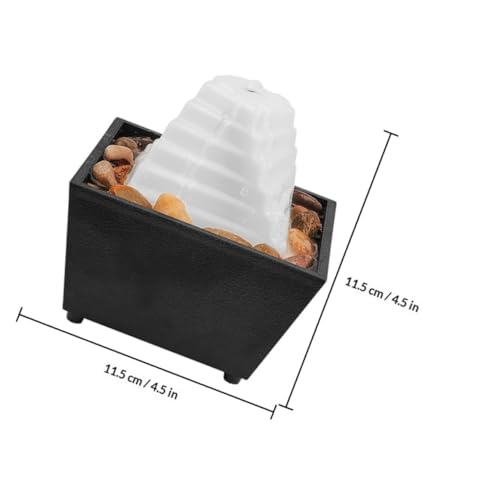 Mini cascada decorativa UTHCLO fuente de mesa para interior con luz LED y estilo zen 3
