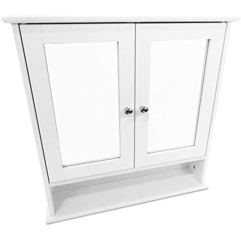 AVC Designs Bathroom Cabinet with Mirror Cover