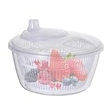 Nettoyage pratique : avec notre essoreuse à fruits, vous pourrez facilement laver les légumes verts, les fruits et les légumes en quelques secondes. Le panier amovible permet un démontage facile et l'élimination efficace des sédiments assure une préparation rapide et hygiénique des repas.