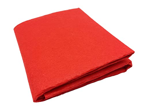 Image of Felt Cloth Stiff (Hard) Size 44 inch x 36 inch, Full metre Color - Red | Used in Art & Craft,Cutouts, Decorations, School Projects, DIY etc