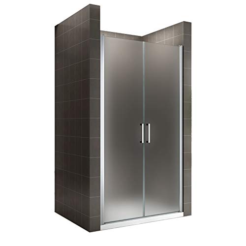 Kohler Revel Duschtür Mit Milchglas – Eloxierter Gebürsteter Nickel-Rahmen, Rahmenloses Design