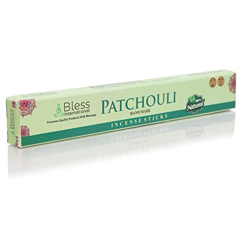 Bless International BLESSIIS41.25 Bless-Patchouli-Incense-Sticks 100%-Natural-Handmade-Hand-Dipped Organic-Chemicals-Free For-Purification-Relaxation-Positivity-Yoga-Meditation The-Best-Woods-Scent thumb #6