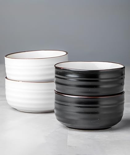 Keramik Müslischalen Set, 400 ml Frühstücks- und Suppenschalen, mikrowellengeeignet