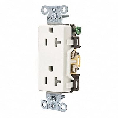 20A Decorator Receptacle 125VAC 5-20R WH