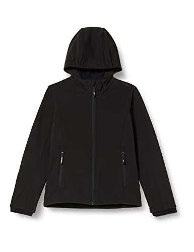 CMP - Kid G-Jacke mit fester Kapuze, Schwarz, 176