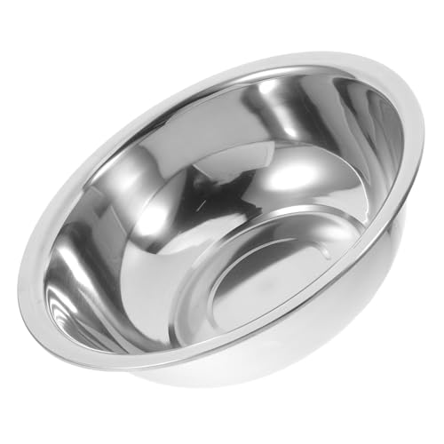 Hemobllo Palangana Para Remojar Pies y Lavar Ropa De Acero Inoxidable 29 Cm Sin Imán Desagüe Metálico Multifuncional Portátil Para Uso Doméstico y Viajes