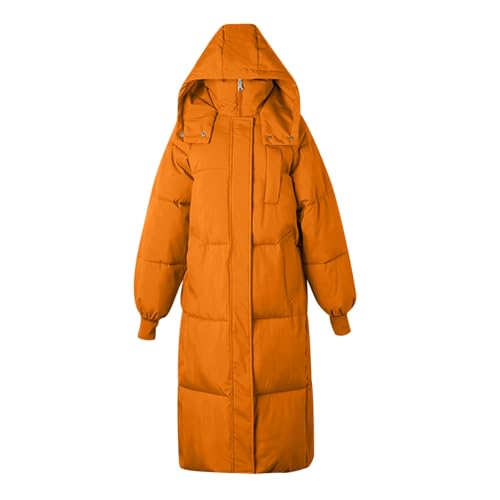 Long Winter Coats For Women Fashion Warm Quilted Puffer Jackets Maxi Length Casual Zip Up Hooded Coat Outerwear4