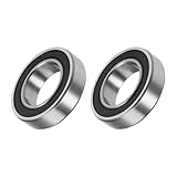 METALLIXITY Deep Groove Ball Bearings (16287-2RS, 16mm x 28mm x 7mm) 2Pcs, Chromium Steel Double Sealed Industrial Bearings - for Industrial Micro Motor