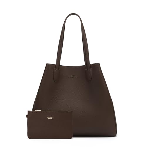 Sac en cuir véritable de la collection Gotland Evelyn au fini marron
