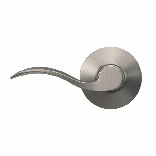Image of SCHLAGE Accent Hall /Closet Passage Door Handle, Reversible, Satin Nickel