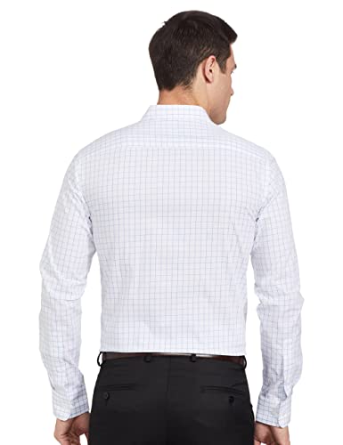 Image of Park Avenue Men's Checkered Slim Fit Shirt