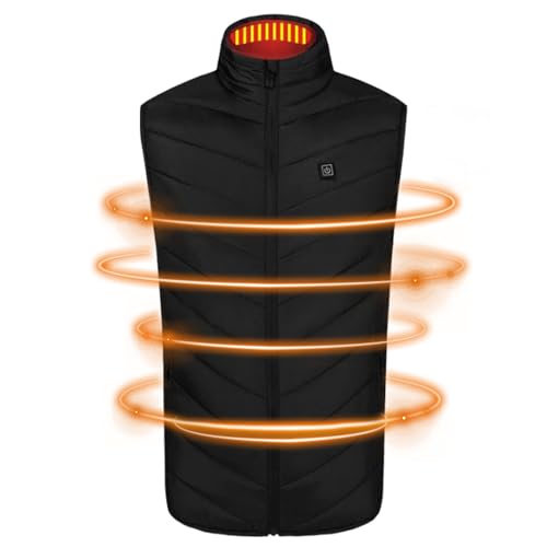 Holdes Abrigo térmico | Chaqueta de caza inteligente con calefacción 3 | Sudadera con capucha de calentamiento rápido, chaqueta de calentamiento con protección contra sobrecalentamiento para hombres