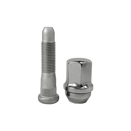 Image of M14x1.5 Wheel Lug Stud Nut Set Compatible with 2008-22 Cadillac Escalade SRX CT5 CT6 CTS XT5 XTS Camaro Equinox Malibu Impala Colorado C1500 C2500 K1500 K2500 Suburban (4PCS)