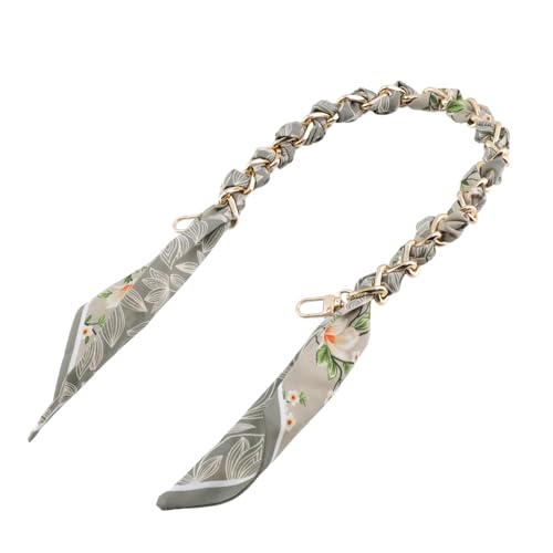 Image of Silk Scarf Purse Chain Strap Handbag Handle Replacement Elegant Bag Decoration for Ladies Bag