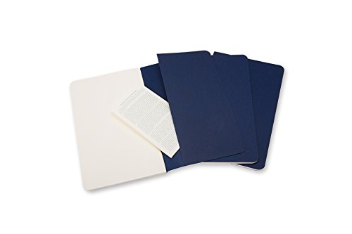 Cahier plain pocket, navy