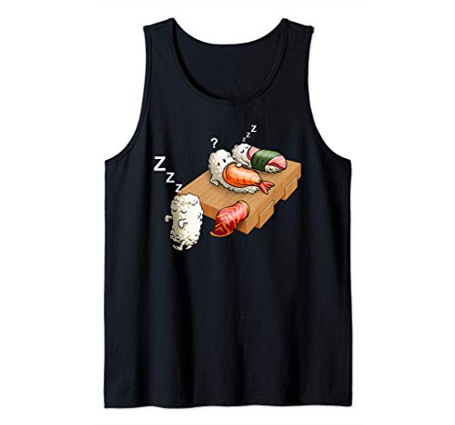 Carino Walking Sushi Kawaii Divertente giapponese Sushi Canotta