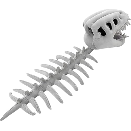 Disfraz de dinosaurio de peluche, disfraz de esqueleto en 3D, 80 cm y 120 cm, tocado suave para adultos, niños, Halloween, , cabeza portátil, diversión, accesorio suave, único y esponjoso