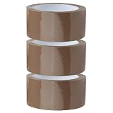 Crimson Starfish 3 x Packband Braun Rollen 48mm x 66m | Verpackungsbänder für Pakete, Kisten, Versand | Klebeband für Pakete & Paketklebeband Braun | Umzugsbedarf