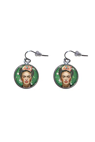 Stainless Steel Hanging Earrings, Diameter 20mm, Handmade,Illustration Icon Feminist