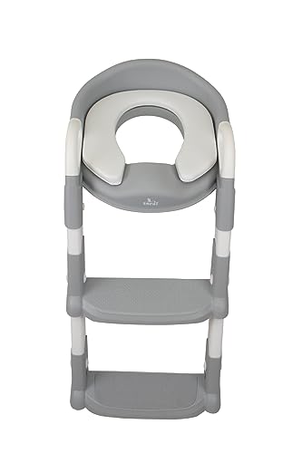 Miniatura 3 de Toral Adaptador Wc Niños Con Escalera. Adaptador Para Inodoro Plegable, Altura Ajustable Con Asiento Acolchado. Reductor Wc Niños Con Asas Y Base Antideslizante