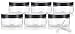 Clear PET Plastic (BPA Free) Refillable Low Profile Jar - 8 oz (6 pack) + Spatulas and Labels