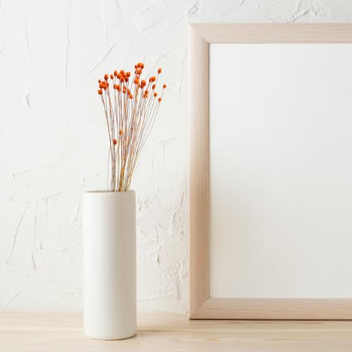 Fyearfly Ramo de flores artificiales, 50 unidades, color naranja, arreglos florales secos para decoración del hogar, oficina, boda, fiesta