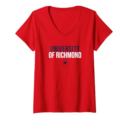 Womens University of Richmond Spiders Stacked V-Neck T-Shirt