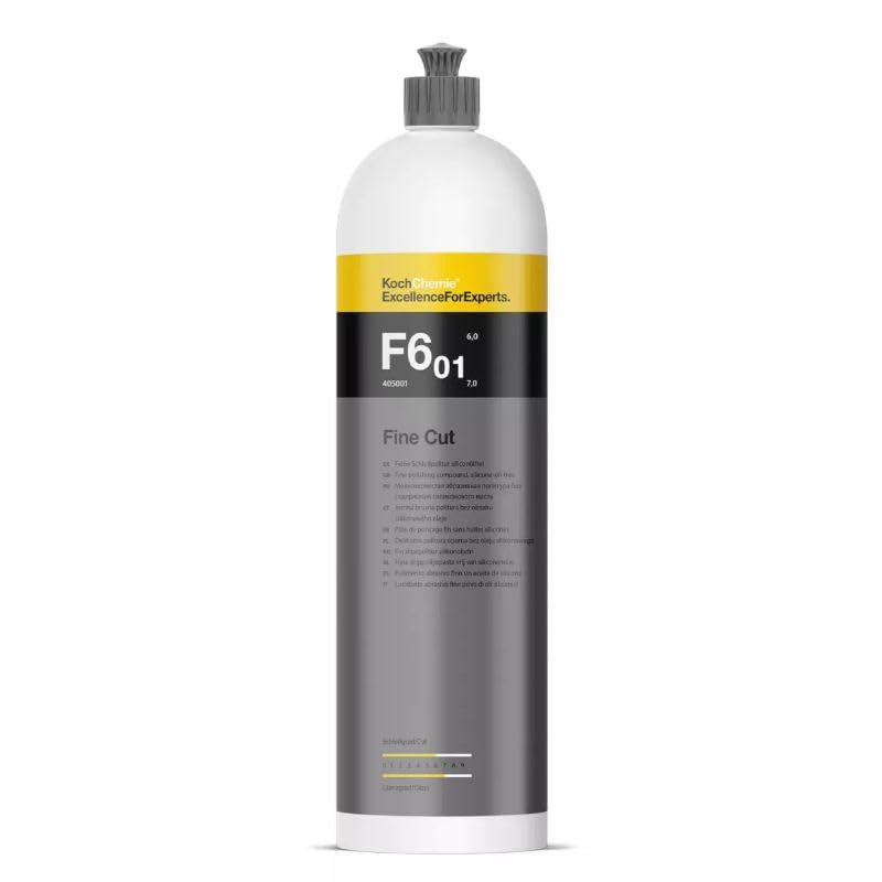 ChimpTools - Koch Chemie Fine Cut F6.01 Feinschleifpolitur 1L - Beseitigt mittelstarke Kratzer - Für alle Lacke - Rotation oder Exzenter - Feinschleifpaste, Auto polieren, Lackpolitur