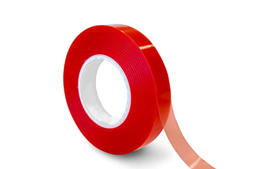 RS PRO F40 Kunststoff-Klebeband doppelseitig, Rot, Stärke 0.2mm, 20mm x 50m