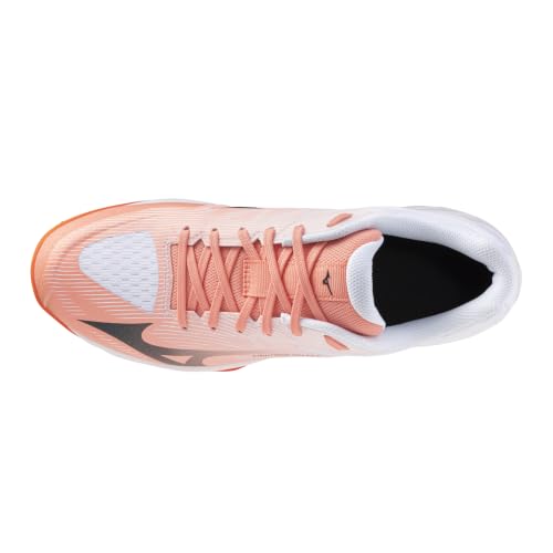 Chaussures de volleyball Unisexe Mizuno Lightning Select grises et blanches - vue 6
