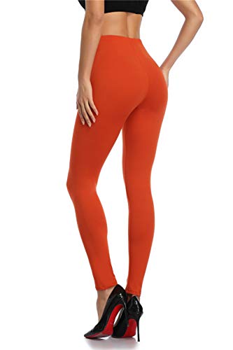 Image of Kotii Women's Soft Full Length Leggings High Waist Ankle Length Leggings Pants Tights