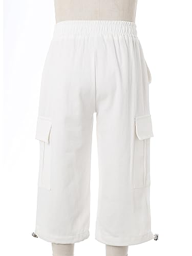 Yartina Toddler Kids Girls Boys Drawstring Casual Harem Pants Summer Cotton Elastic Waist Trousers3