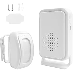 Alarma De Presencia Para Casa Alerta de Entrada, Alarma de Bienvenida, Avisador Puerta Tienda, Sensor de Movimiento con Alarma, Detector de Paso, Sensor de Presencia, Timbre con Sensor de Movimiento para Tienda de Negocios