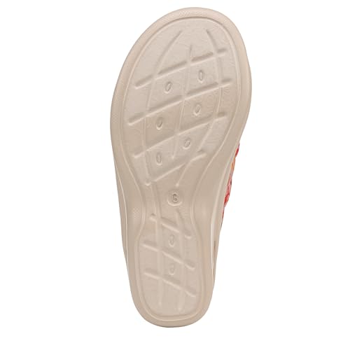 LifeStride Women's Serenade Slide Wedge Sandal Coral Multi Palm Print 9 M by LifeStride - Used condition - Image 4