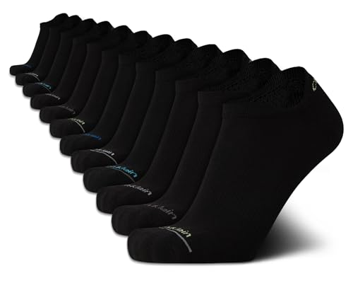 Calvin Klein Men's No Show Socks - 12 Pack Lightweight Cushioned Low Cut Socks for Sneakers, Loafers, Boat Shoes (Size: 7-12)