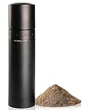 Joinvie External Adjustable Manual Pepper Grinder — Solid All-Metal Pepper Mill with Precision Grind Control for Consistent Performance (Matte Black)