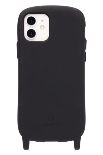 iFace Hang and iPhone 12/12 Pro ケース シリコンハード (ブラック)【アイフェイス アイフォン12 アイフォン12プロ カバー スマホケース ストラップホール付き 】
